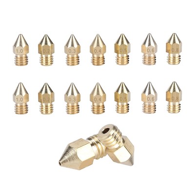 CTC Estrusore Tubo for Fai da Te 3D Printer 0.4mm Mk7/8 Il Ctc Ugello 2pcs Ricambio 
