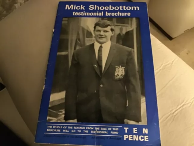 Rugby League Testimonial Brochure Mick Shoebottom