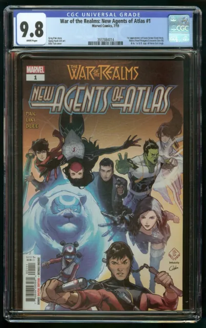 NEW AGENTS OF ATLAS #1 (2019) CGC 9.8 WAR OF REALMS 1st APPEARANCE LUNA SNOW