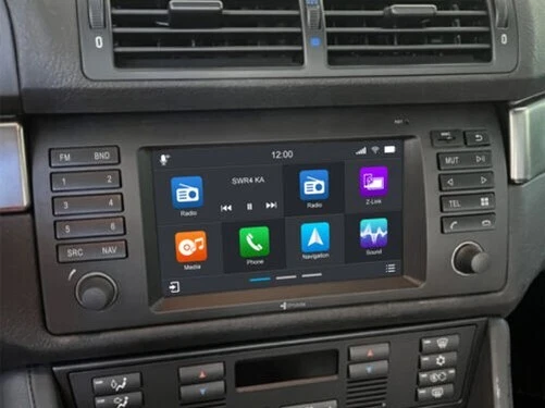 POUR BMW 5ER E39 DAB+ Autoradio GPS Bluetooth USB sans Fil Apple