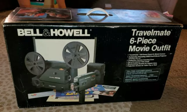 BELL & HOWELL Travelmate 5-Piece Movie Outfit 10MS Duel 8 T20 XL(MISSING CAMERA)