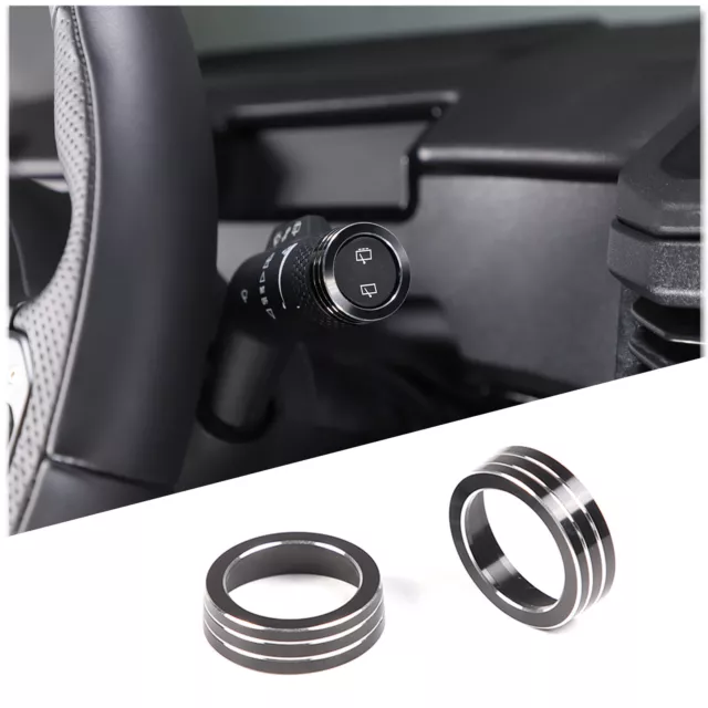 Black Headlight Center Console Switch Knob Trim Ring for Ineos Grenadier 2020-24