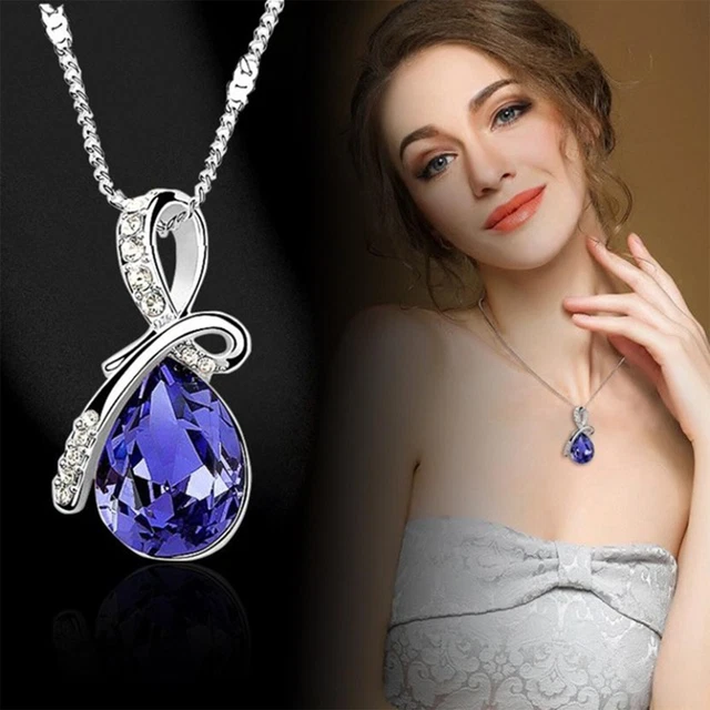Collana Con Ciondolo Fiore E Scritta I Love You - In Acciaio Inox Con Zirconia Cubica, Regalo Per Donne E Ragazze