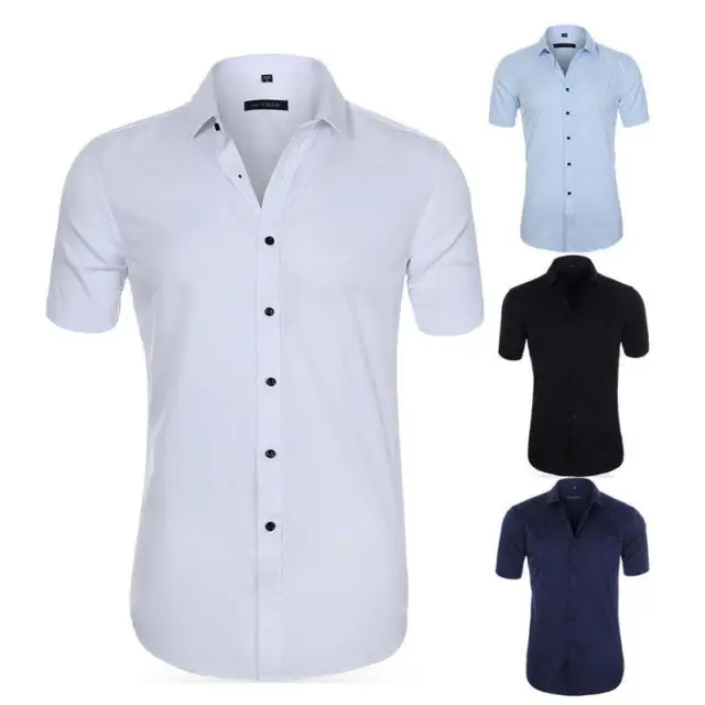 Men's No Iron Casual Polyester Shirt