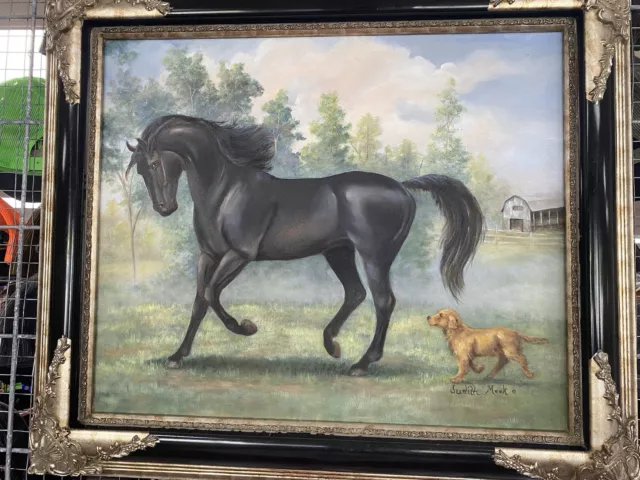 Beautiful  Georgia Oil Horse Painting