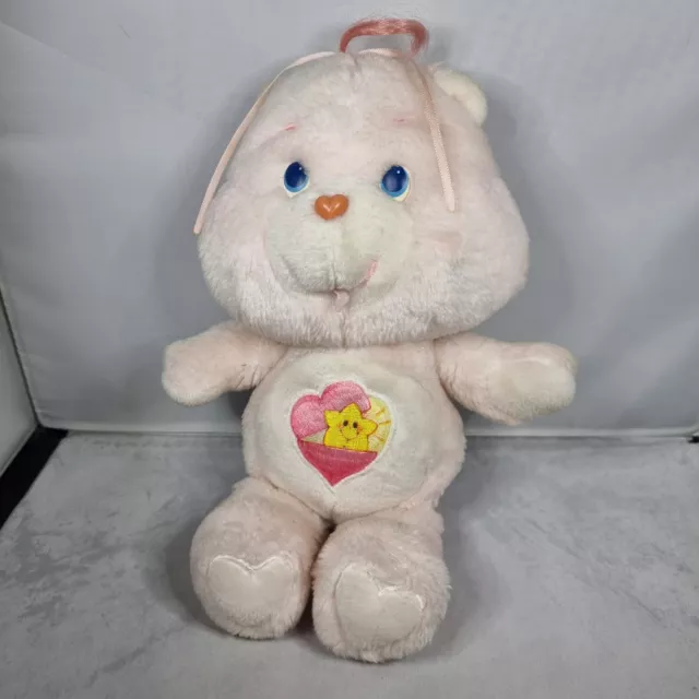 Vintage 1983 Kenner Care Bears - Baby Hugs Bear - Soft Plush Stuffed Toy Doll