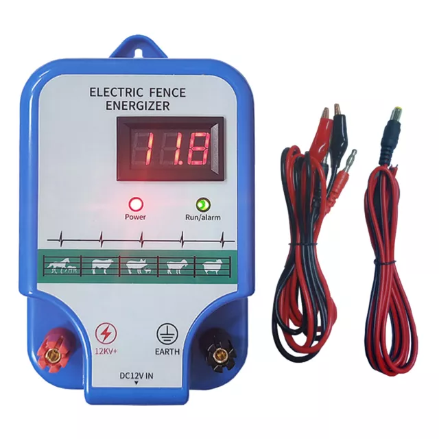 Electric Fence Energizer for Livestock and Wild Animals Intruding  DC 12KV 8KM