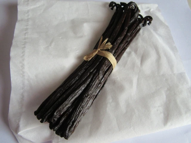 15 GOUSSES DE VANILLE BOURBON DE MADAGASCAR 100%naturelle 16cm BONNE QUALITE