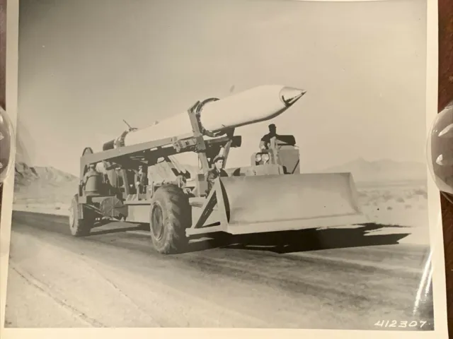 1954 US ARMY PHOTO CORPORAL Surface-Surface Guided MISSILE Transporter-Erector