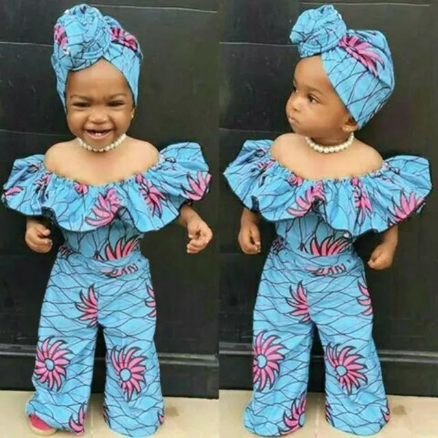 Tuta con pagliaccio africana dashiki bambina neonata + fascia