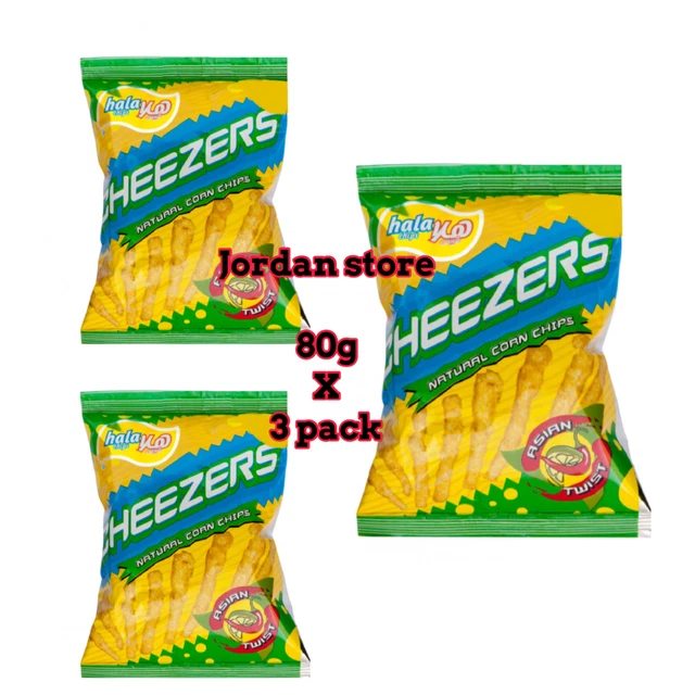 Hala Chips Corn Chips Lemon & Chili 80gm X3 HALAL حلال
