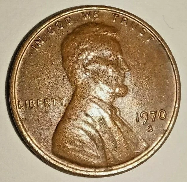 1970 S Usa Lincoln Head Penny - Small Cent - One Cent Coin - Memorial 1970-S