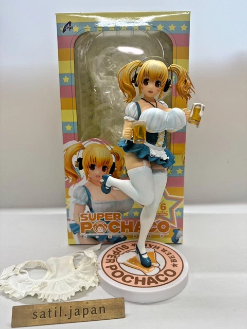 USED] SUPER SONIC Super Pochaco Beer Girl 2014 Figure ABS&PVC 1/6 