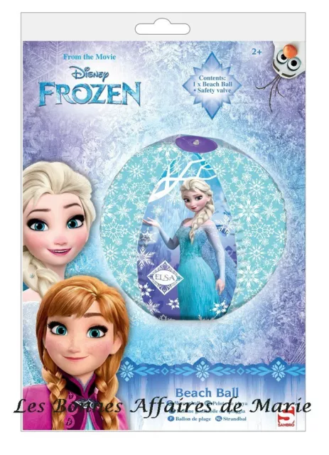 DISNEY - Liduidation - Ballon de plage La Reine des Neiges - Neuf sous blister