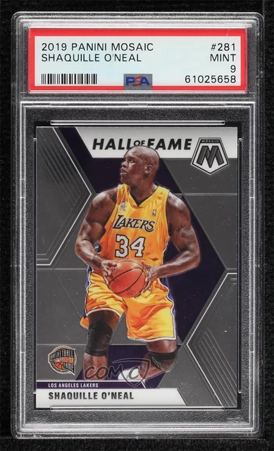 2019-20 Panini Mosaic Hall of Fame Shaquille O'Neal #281 PSA 9 MINT HOF