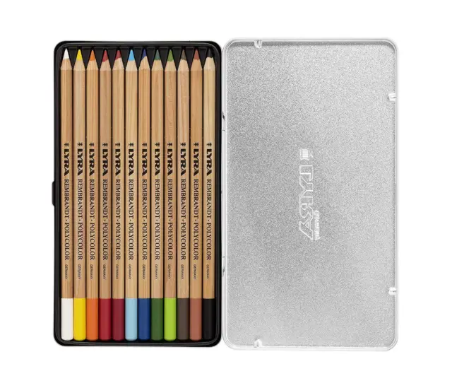 Lyra Rembrandt Polycolor Colouring Pencils In Gift Tin - Ideal for Art Therapy 3