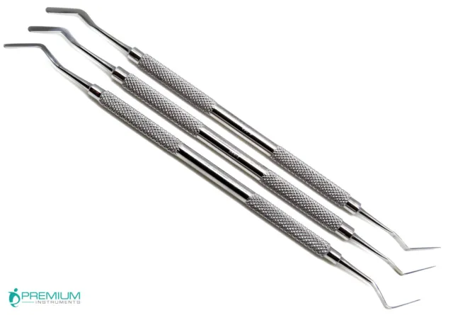 3 Pcs Dental Heidemann Spatulas Composite Cement Filling Restorative Instruments