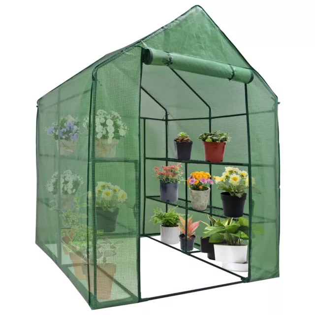 63-77'' 3 OR 4 Tiers Greenhouse Portable Mini Walk In Outdoor Mini Planter House