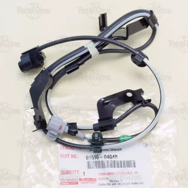 Genuine OEM Toyota ABS Wheel Speed Sensor Wiring Harness  Front LH   89516-04040