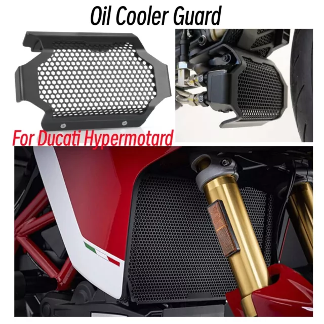 Oil Cooler Guard For Ducati Hypermotard 950/950 SP Oil Cooler Guard 2019+ Black