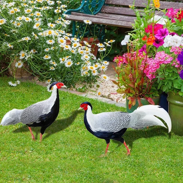 Realistisch Hähnchens kulptur Hähnchen dekorationen Acryl Hahn Statuen