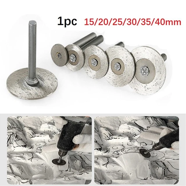 Versatile lama circolare taglio diamanti gambo 6 mm con mandrino incluso