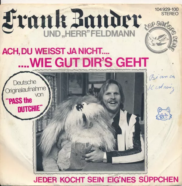 Ach, du weisst ja nicht - Frank Zander - Single 7" Vinyl 206/14