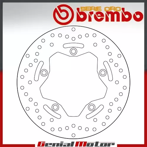 Brake Disc Fixed Brembo Serie Oro Front for Sym Maxsym 400 2012 > 2015