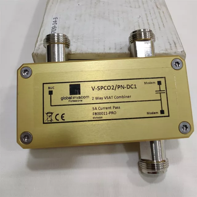 Global Invacom 2 Weg Vsat Combiner.pn: V-SPC02-pn-DC1 2