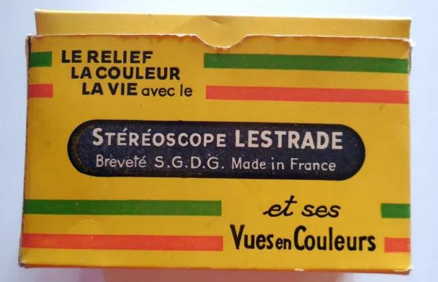 VINTAGE STEREOSCOPE LESTRADE BOXED MADE IN FRANCE 1960s view master 2