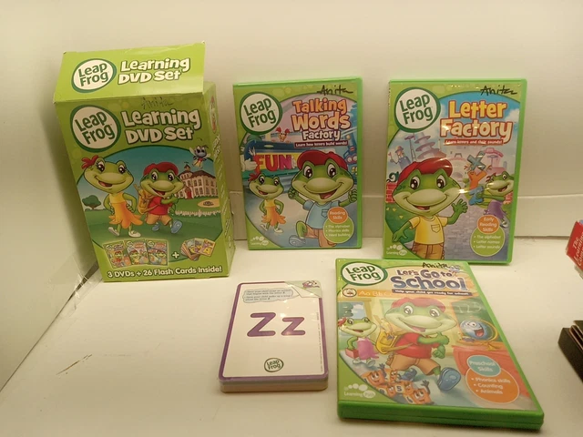 Leap Frog Learning DVD set DVD3枚 カード付 Leap Frog Learning DVD set DVD3枚 カード付