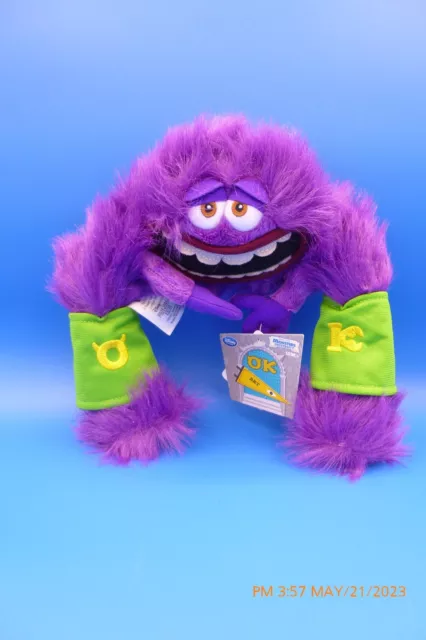 Rare Disney Pixar Monsters  University Disney Store Art 8'' Plush Monster's Inc