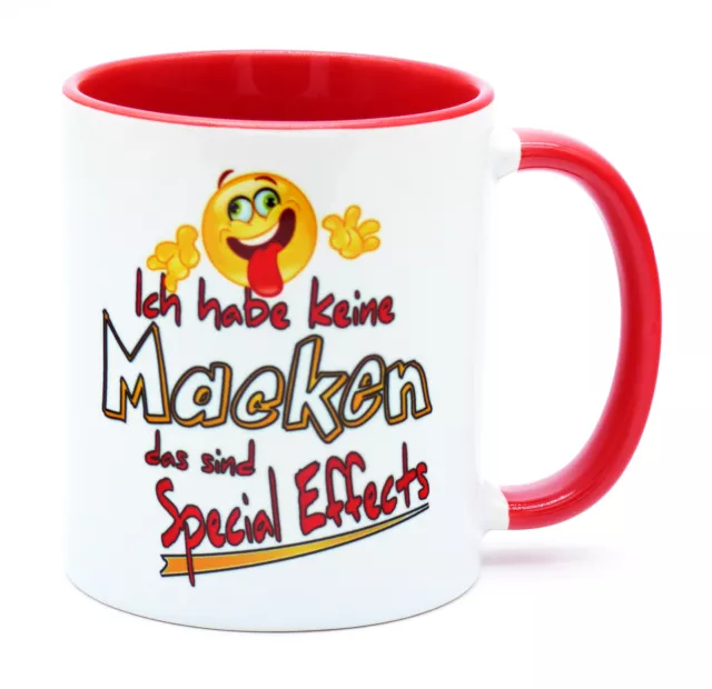 Keine Macken Tasse mit Spruch lustig witzig Arbeit Chefin Kollegin Büro Kollege