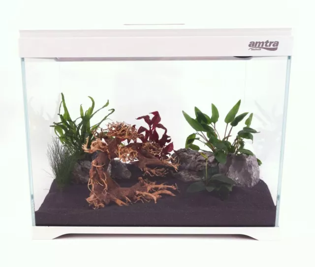 Nano Aquarium Moderne Réservoir 40 Complet LED Éclairage Filtre Intérieur 2