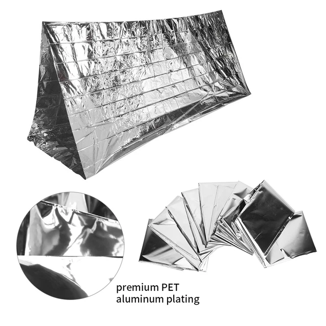 5PCS OUTDOOR WATERPROOF Emergency Survival Heat Reserve Reflective