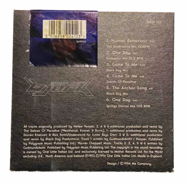 Bjork - The Best Mixes From The Album: Debut - CD Album - 152TP7CD - 1994 ￼ 2