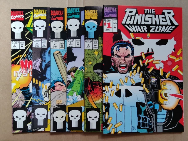 The Punisher: War Zone 1-7 1992 Marvel 1 2 3 4 5 6 7 VF To NM
