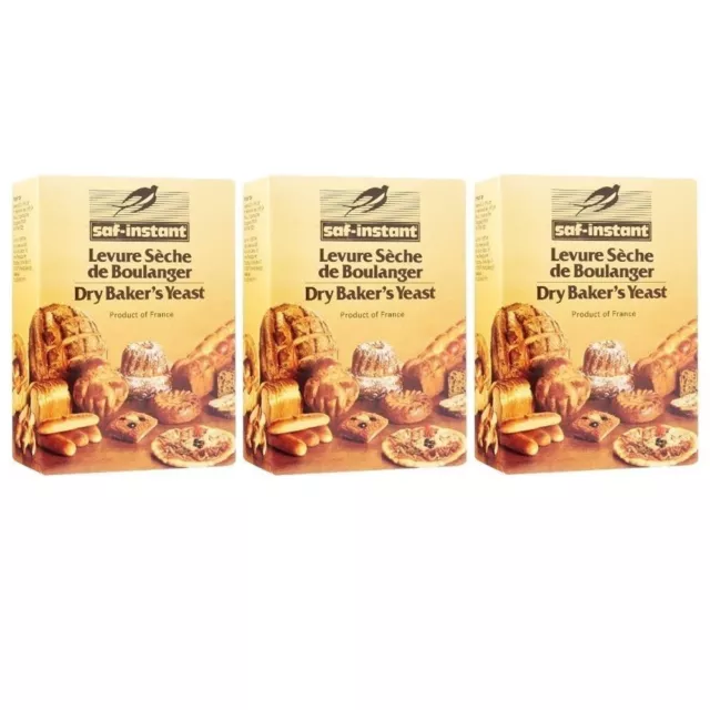 Saf-Instant - 3 x Confezione Da 55g (5 Bustine X 11g) Dry Baker's Lievito Per
