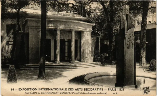 CPA PARIS EXPO 1925 Pavilion du Commissariat Général (861969)