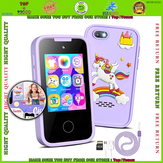 Kids Smart Phone Girls Unicorns Gifts for Girls Toys 8-10 Years Old Phone