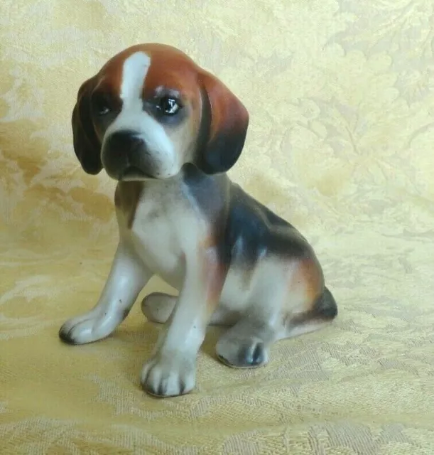 Lefton Hand Painted Porcelain Beagle Puppy Dog Figurine H691 Japan