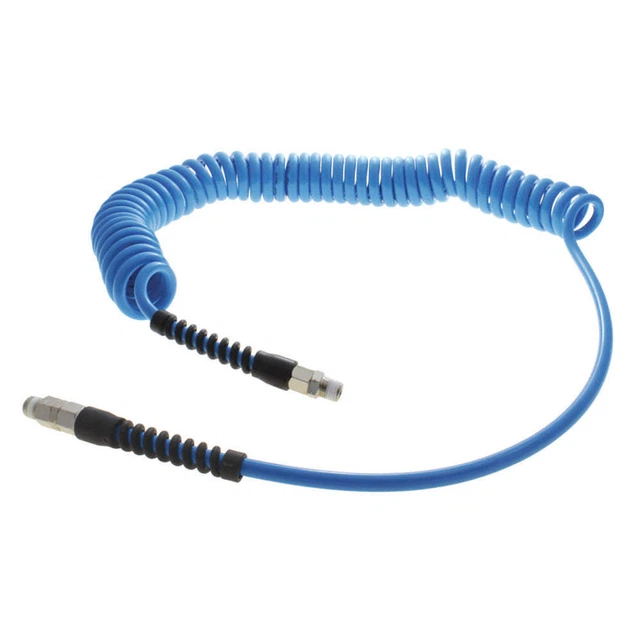ATP TT-38-10-LB-RS-QC Coiled Air Hose Assembly,3/8" ID x 8 ft.