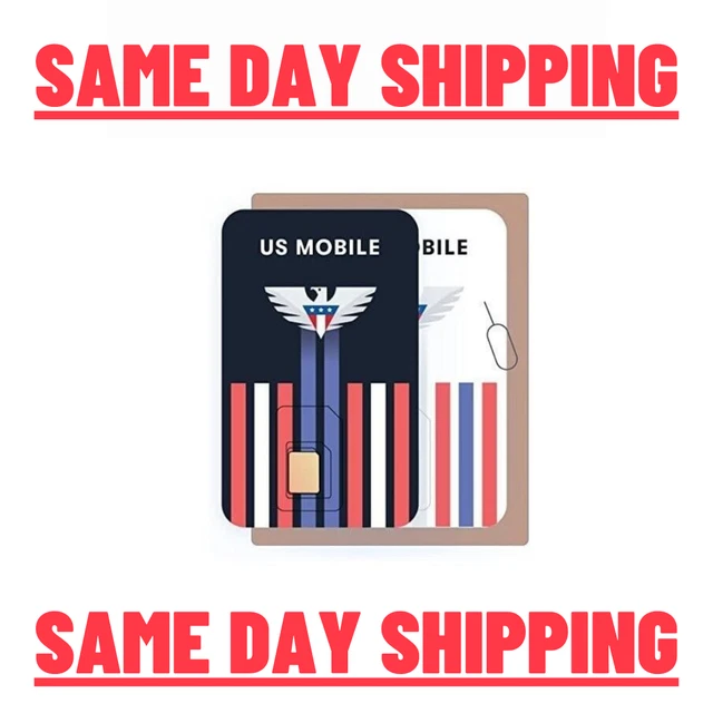 Prepaid SIM Card (US Mobile) - Custom Plans from $4/mo. Unlimited Plans