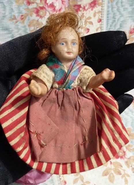 ANCIENNE POUPEE MINIATURE PORCELAINE XIXe GERMAN CHINA DOLL Collection D 112635