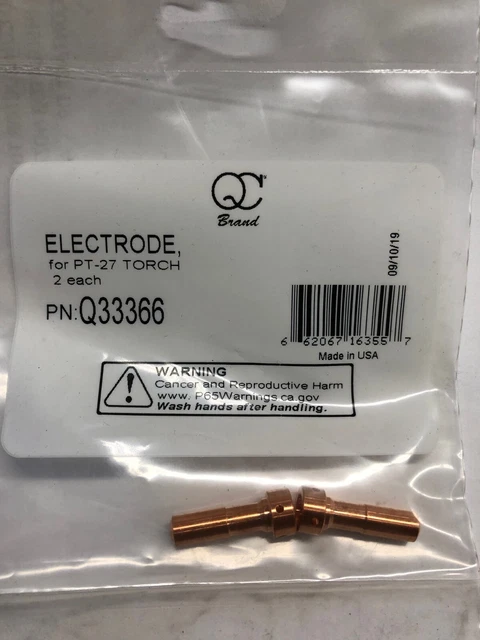 Esab/Qc Brand Q33366 Electrode (Lot Of 4 Pieces)