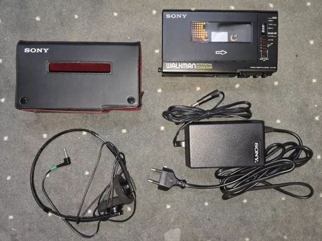 Sony Walkman Professional WM-D6C Stereo Cassette Corder, Schwarz / Funktioniert