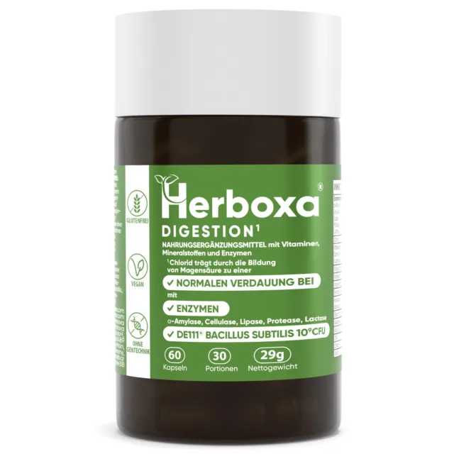 Herboxa DIGESTION (1) mit Chlorid,das zur normalen Verdauung beiträgt,mit Biotin