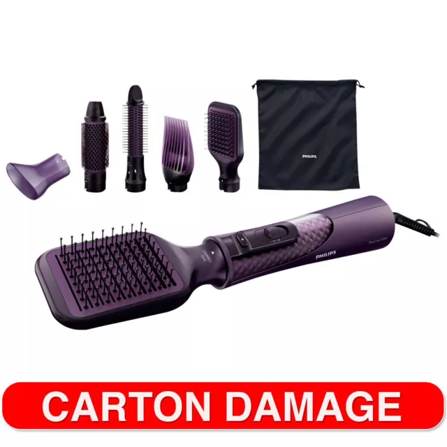 Philips HP8656 Ionic Care Hair Dryer Thermo Ceramic Coated Brush Curler Straight