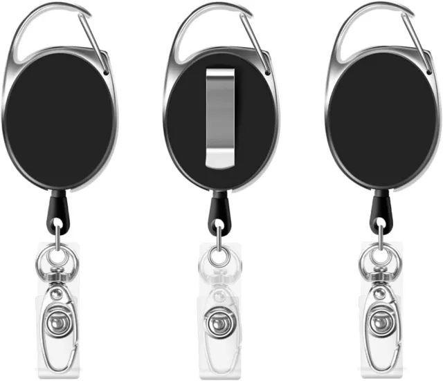 Einziehbarer Schlüsselanhänger, 3 Stücke Schlüsselband Ausziehbar Mit Schlüsselr