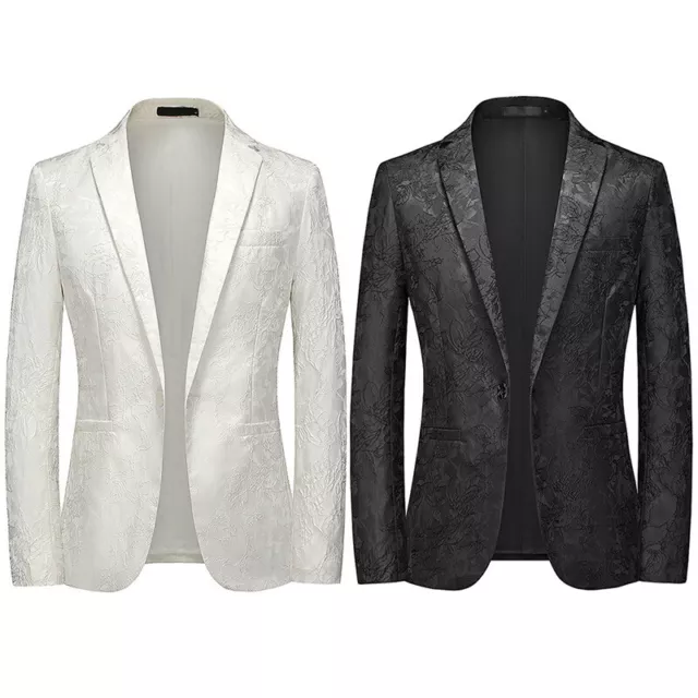 Uomo Smoking Abito Giacche Smart Cena Festa Ballo Cappotto Top Formale